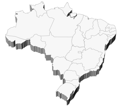 Mapa do Brasil 3D
